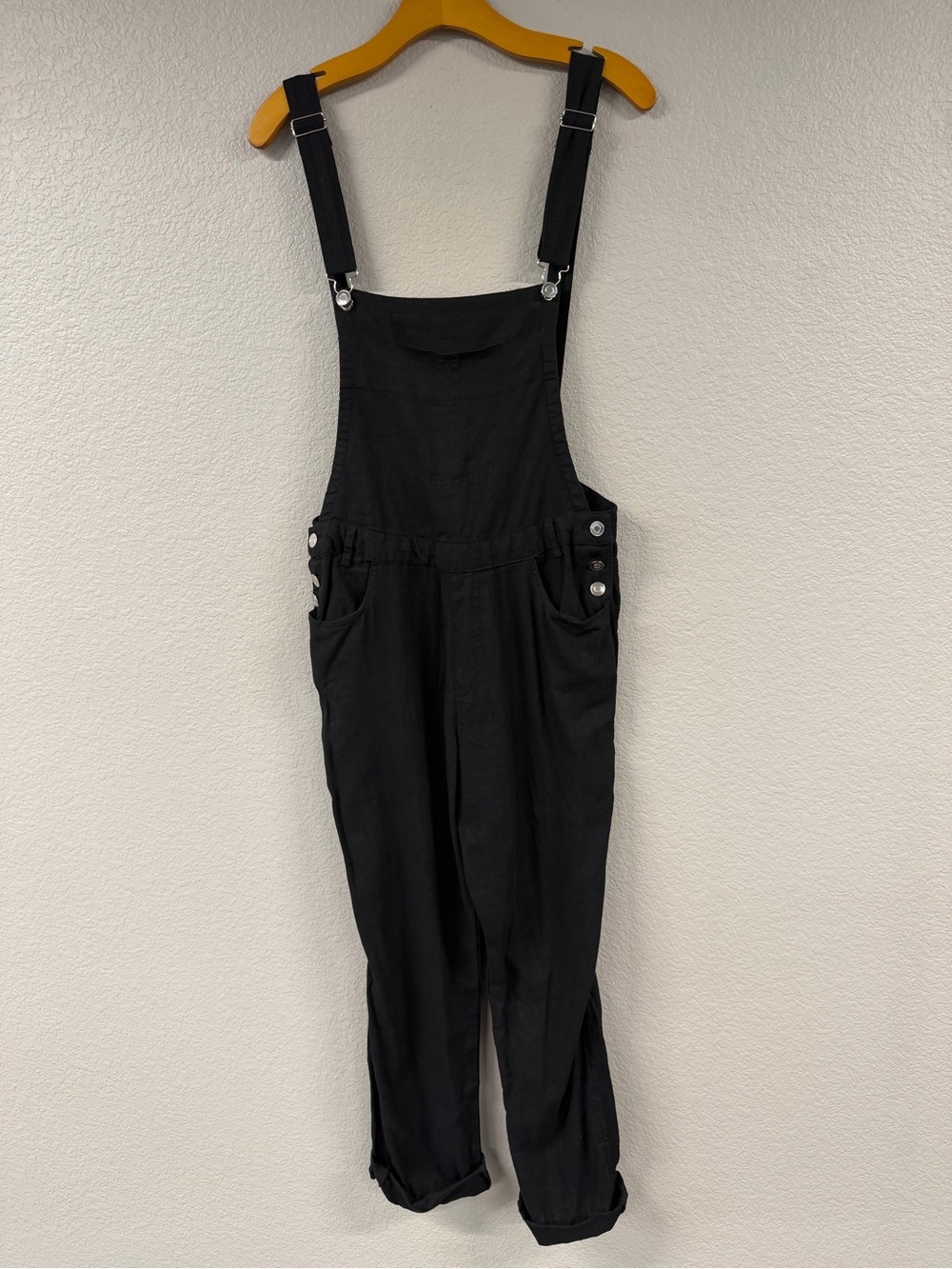 Love Tree Black Women's Denim Overalls